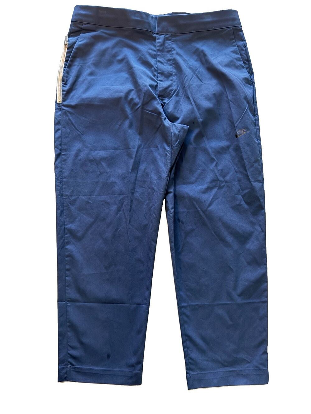 Nike Pants Mens 34 Navy Blue Tapered Leg Sneaker Length Sportswear DD7032410 New